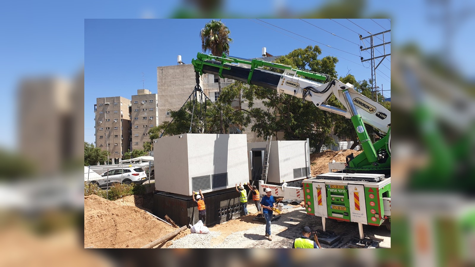 Installation of a transformer room, Jerusalem Boulevard, Holon